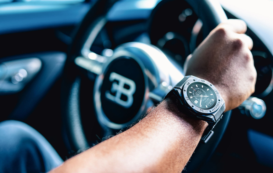 The Bugatti carbon fiber smartwatch