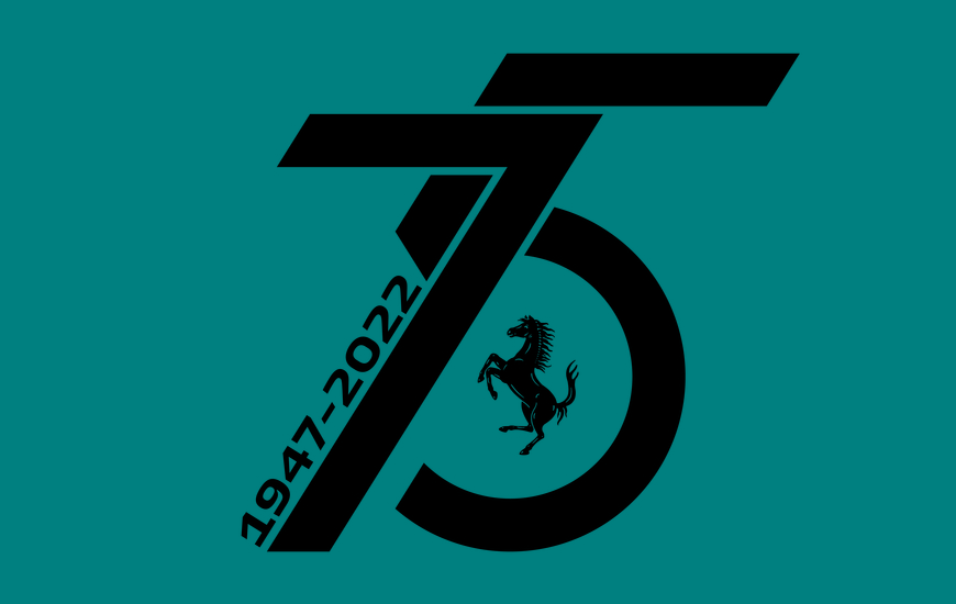Ferrari 75th anniversary logo