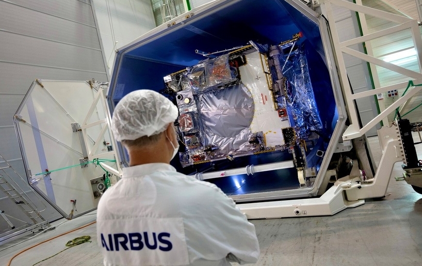 The JUICE spacecraft’s container (Ph. Airbus)