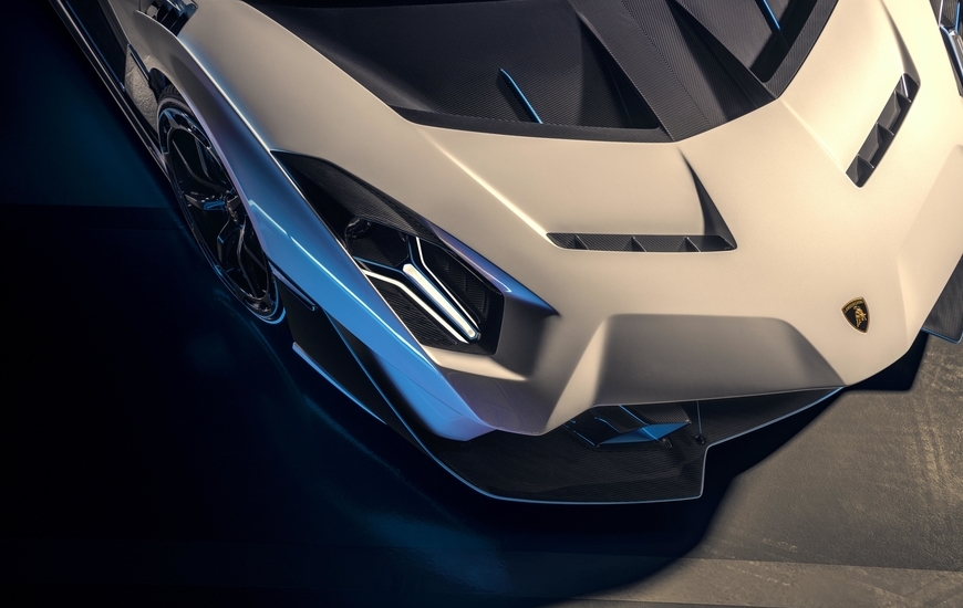 Lamborghini SC20, an open-top track car made of carbon fiber