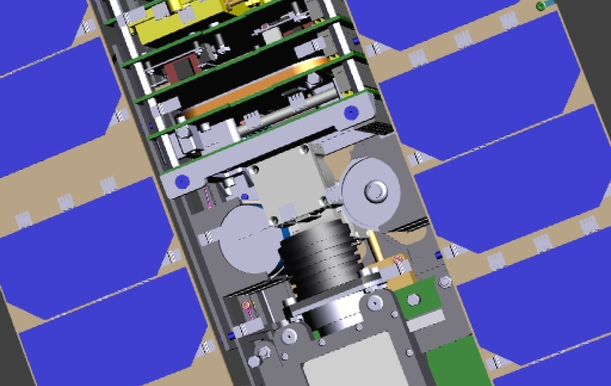 CubeSat internal view