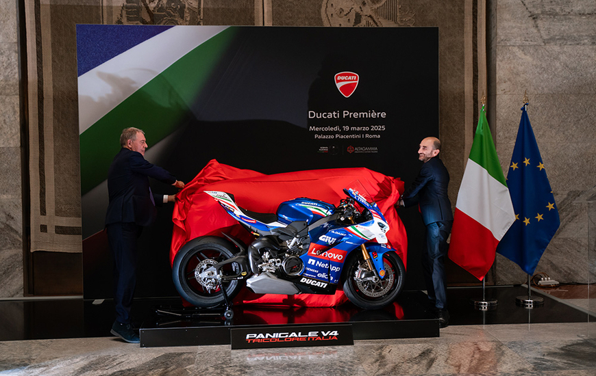 Adolfo Urso and Claudio Domenicali (Ducati)