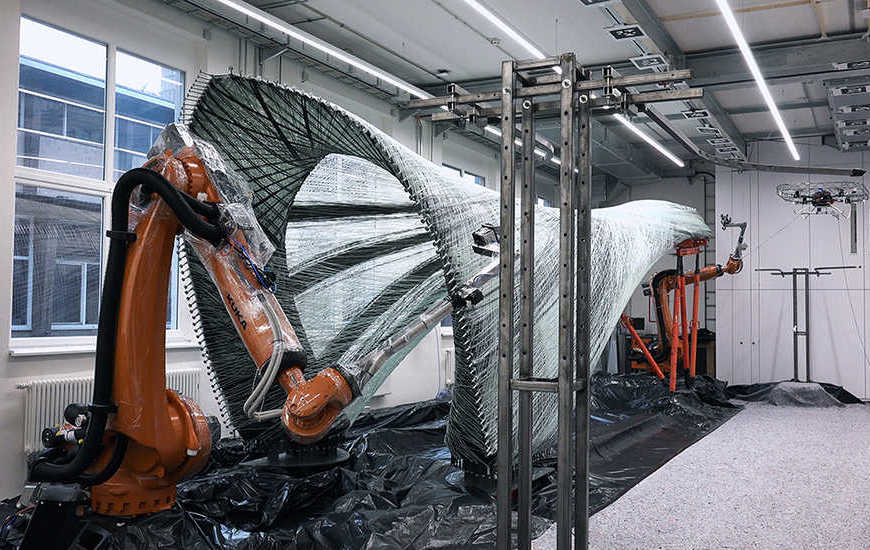 Pavilion made of carbon-glass fiber reinforced/1