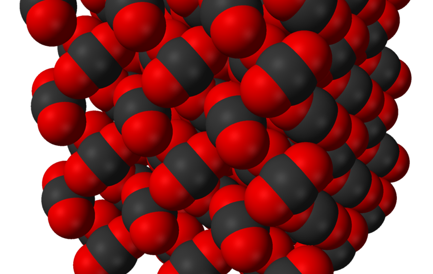 Carbon dioxide crystal