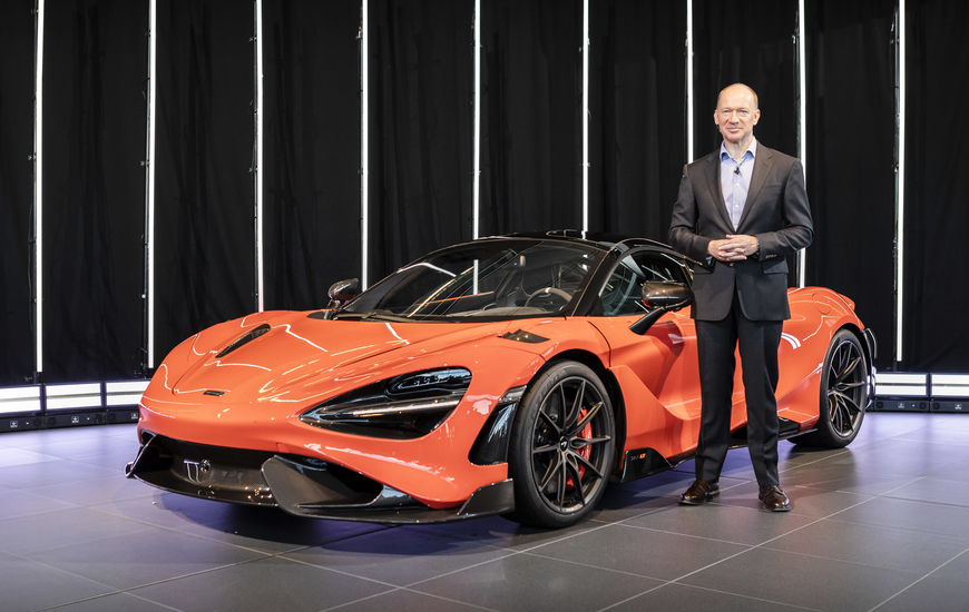 765LT and McLaren Automotive CEO Mike Flewitt