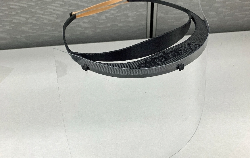 Face shields with 3D-printed plastic frames