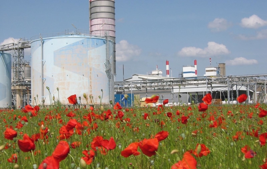 View of the Tavaux plant in France 