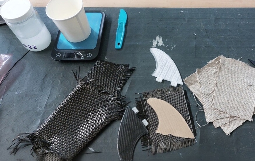 The eco-friendly surfboard fins