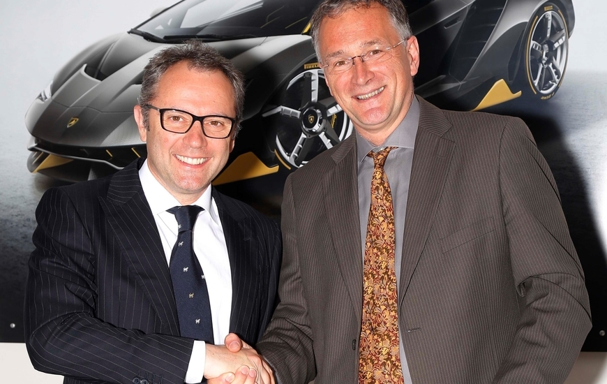 Mauro Ferrari and Stefano Domenicali