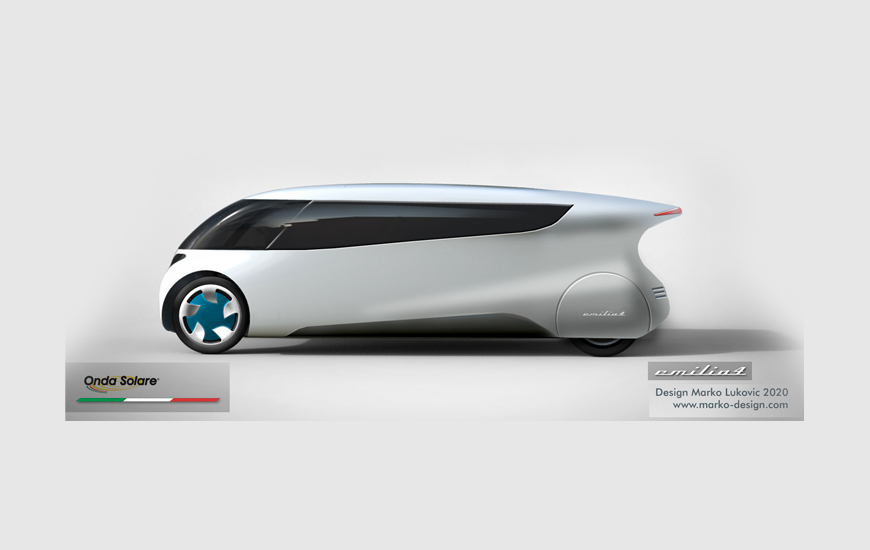 Emilia IV ST, a solar vehicle (design M. Lukovic)