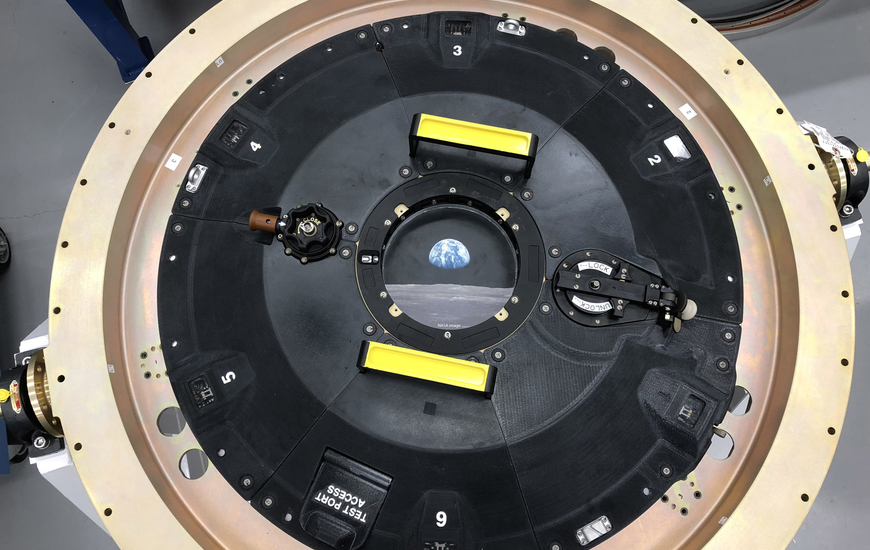 Orion docking hatch PEKK image